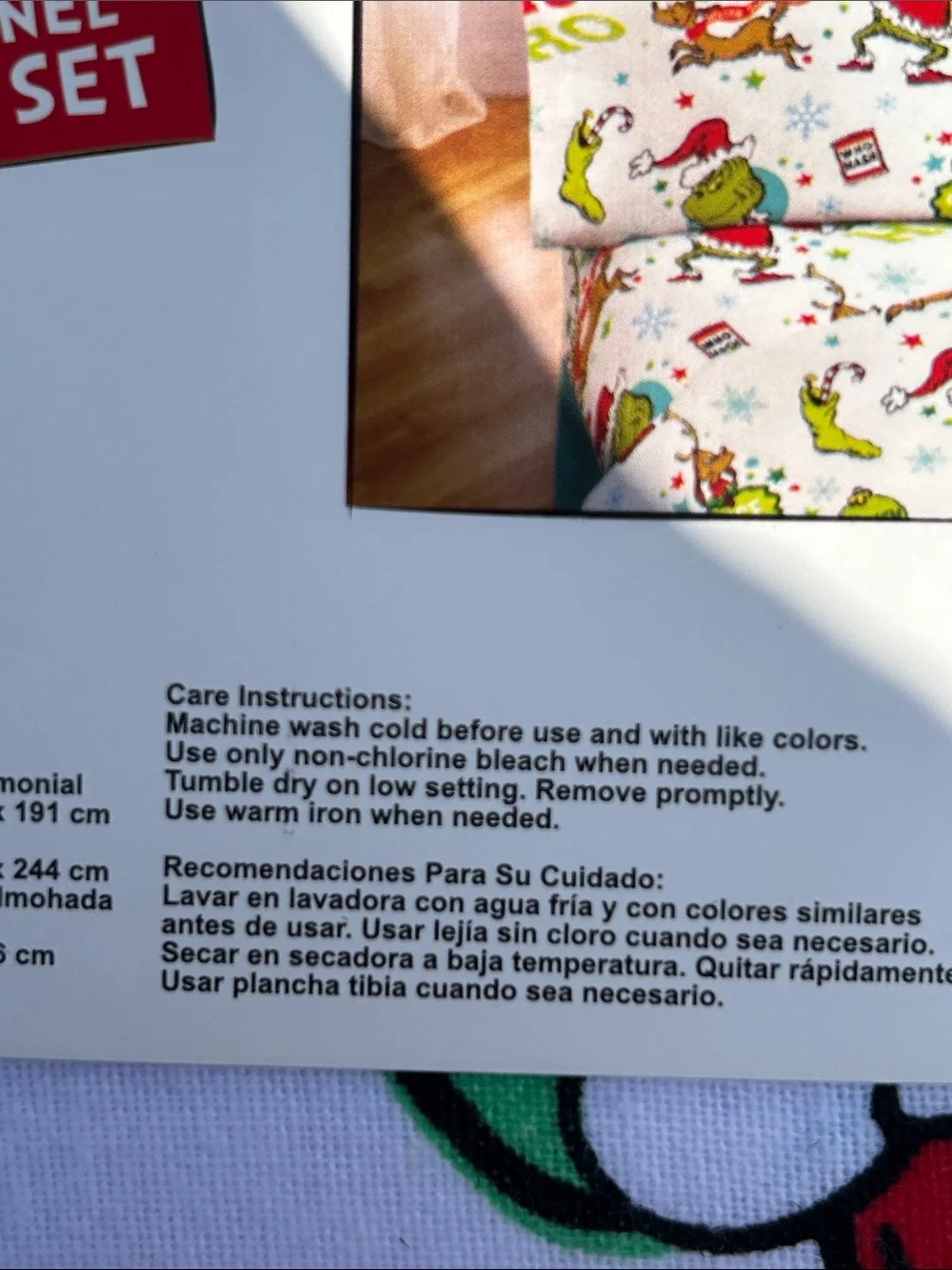 Grinch Flannel Sheet Set